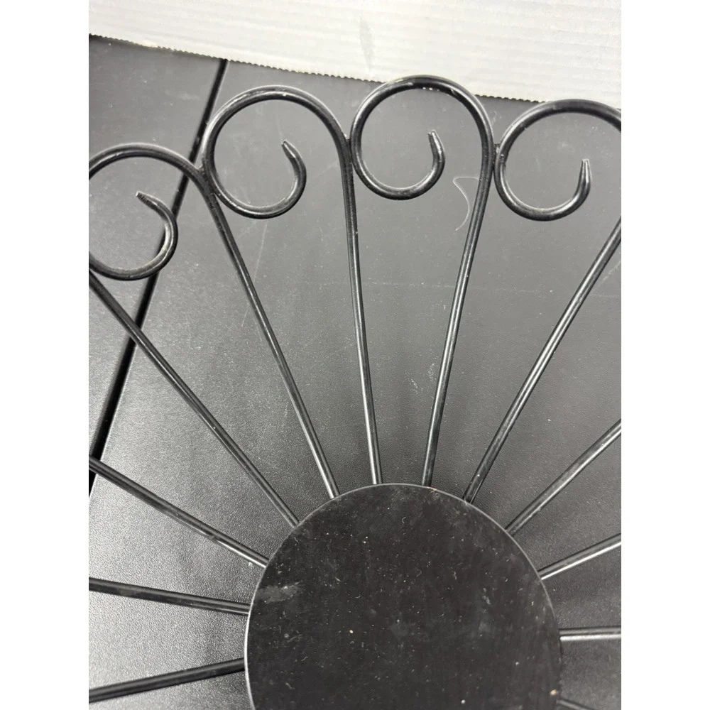 Metal‎ Fruit basket centerpiece black scroll